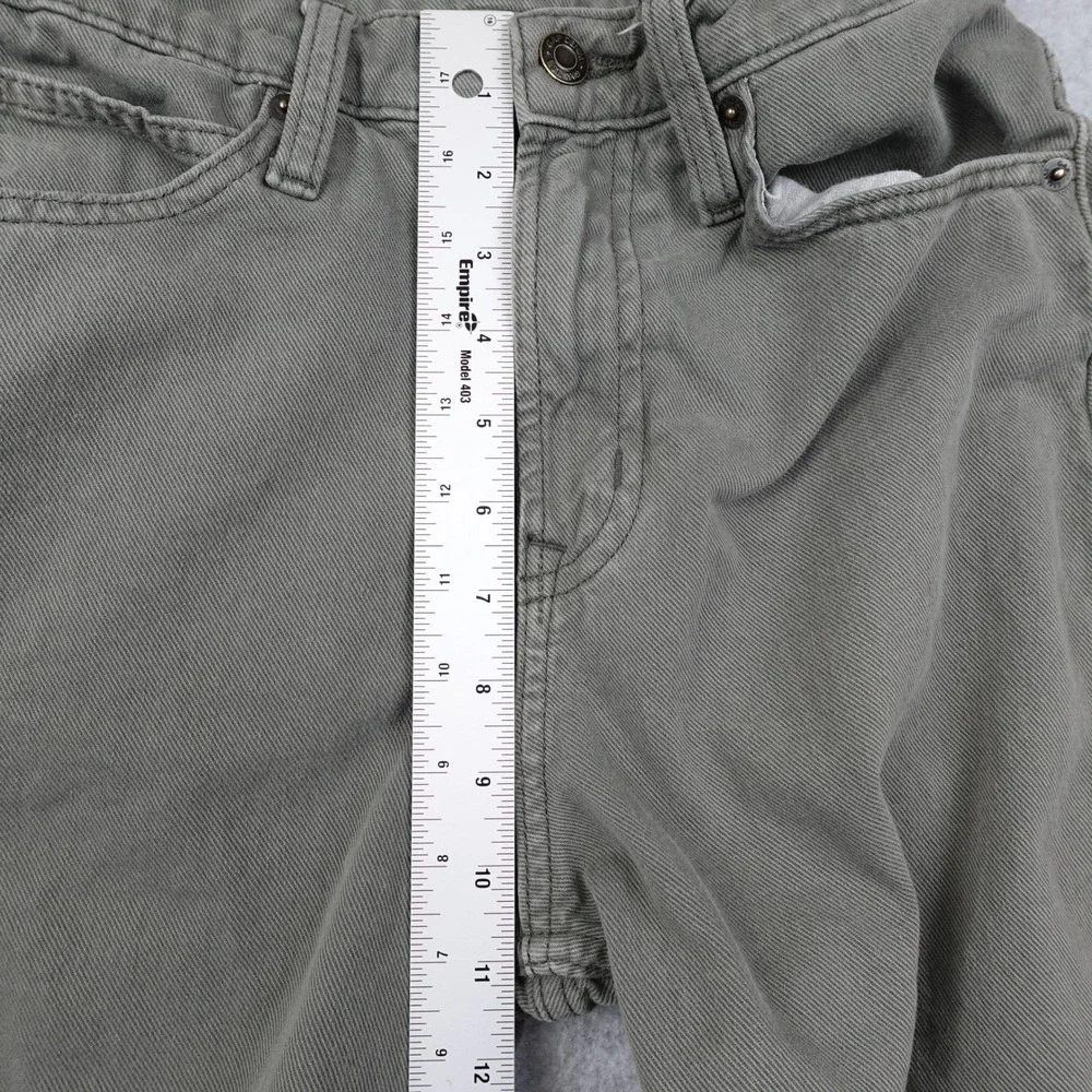 Women's High-Rise Wide Leg Jeans in Olive Green